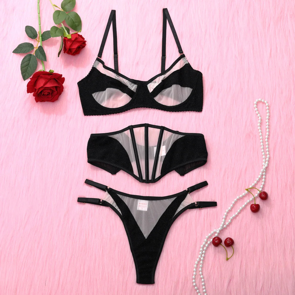 Conjunto Set 3 Peças Tule