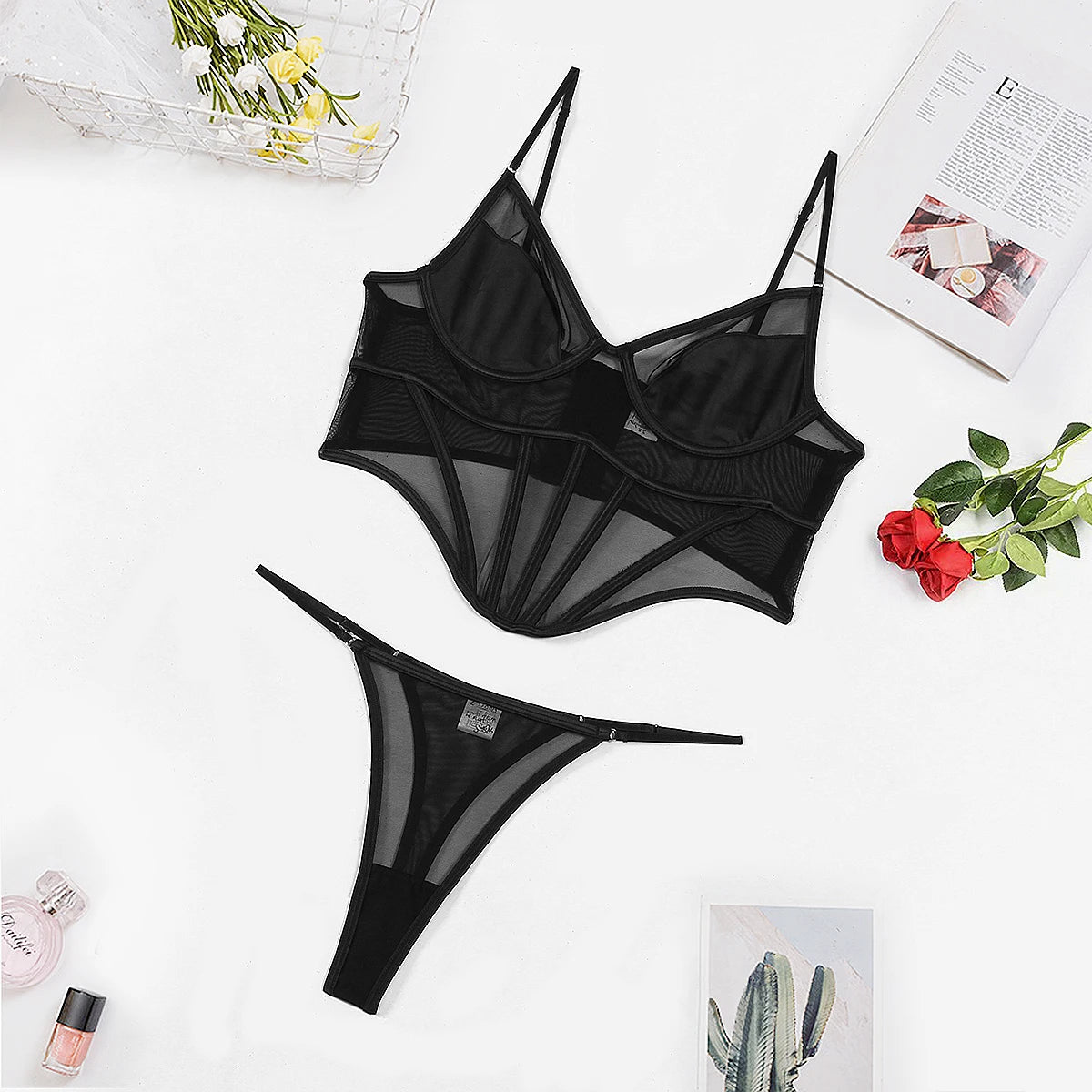 Body Black Tule Alessandra