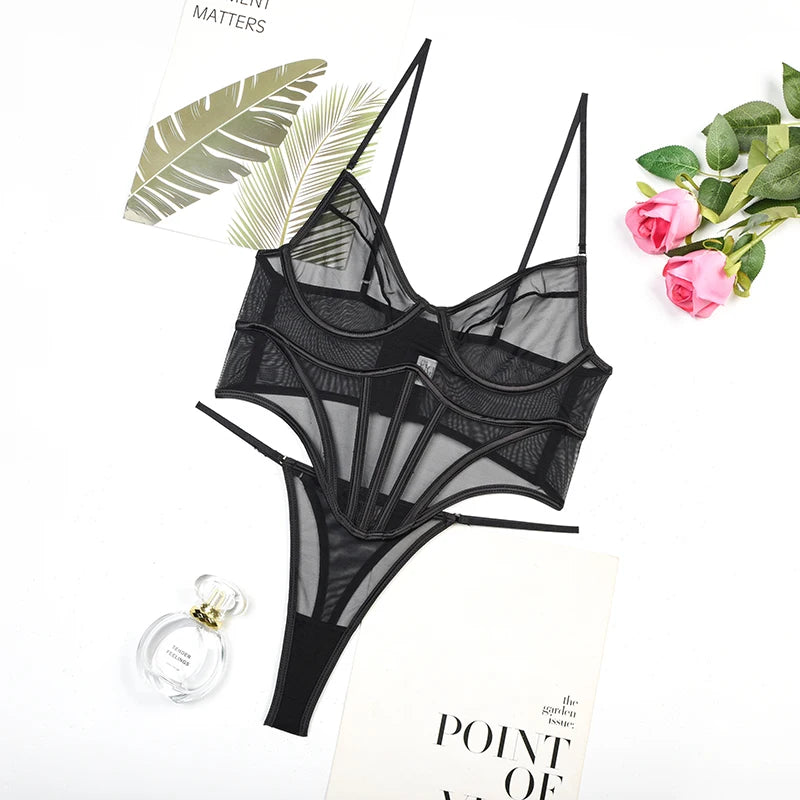 Body Black Tule Alessandra