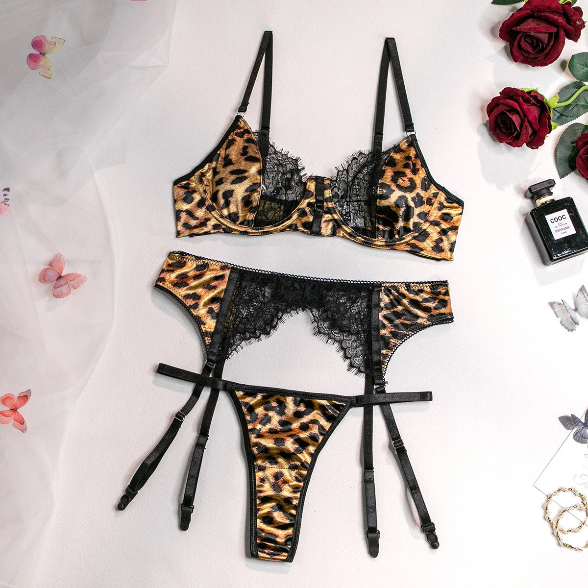 Conjunto Leopard Set 3 peças