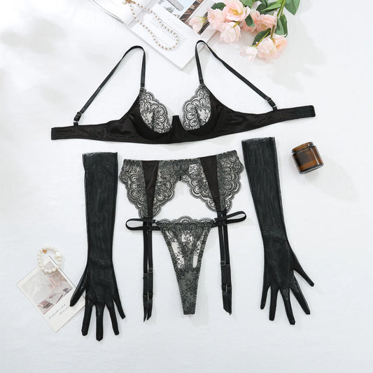 Conjunto set 3 peças Jasmine com Luvas