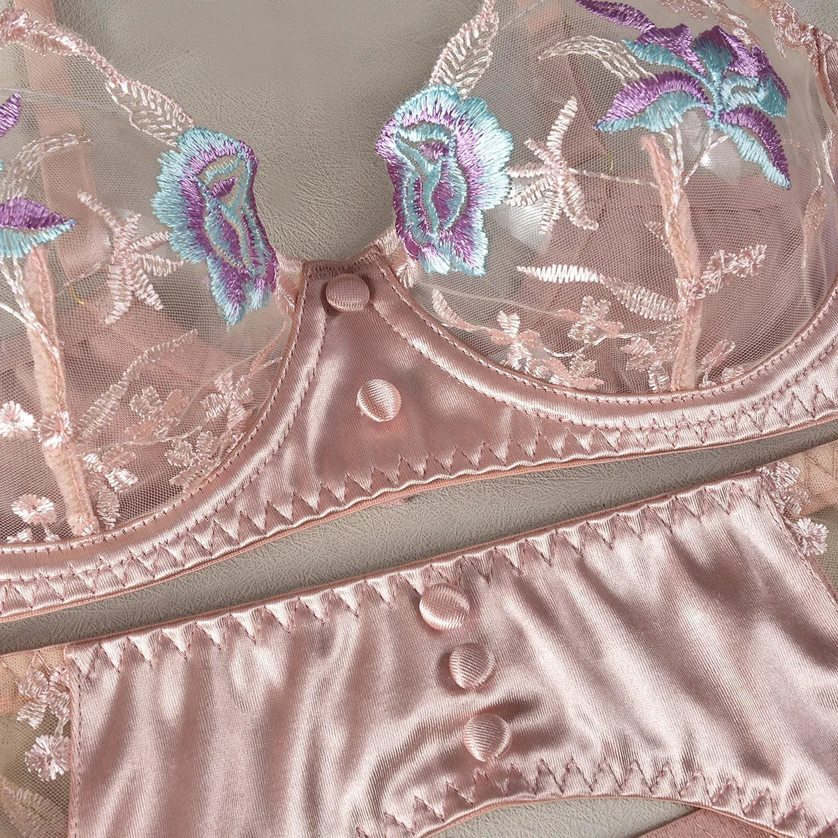 Lingerie Princess Button Rose